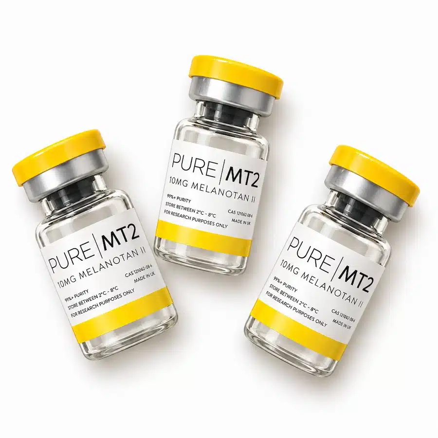 three mt2 vials