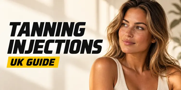 Tanning Injections UK guide with a naturally tanned woman